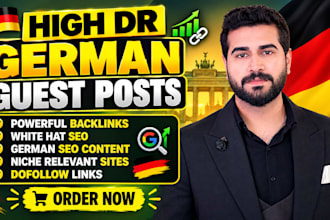 provide german guest posts with high DR dofollow backlinks