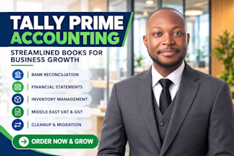 do tally prime bookkeeping, bank reconciliation, and vat
