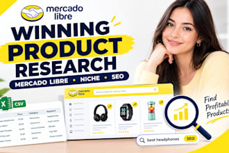 research winning product and niche for mercado libre sellers product listing SEO
