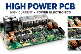 design high current high power pcb for power electronics applications