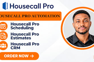 setup housecall pro automation housecall pro scheduling housecall estimate CRM