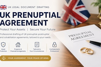 draft UK prenuptial agreement prenup for asset protection