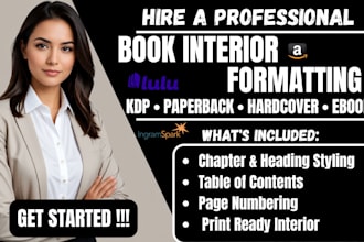 professionally format KDP interiors for paperback, hardcover and ebook
