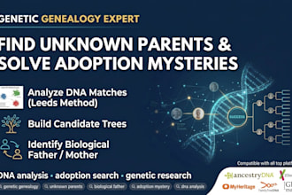 find unknown biological parents and solve adoption mysteries using dna