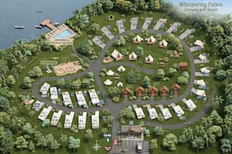 design campground maps, campsite layouts, rv park and trail navigation