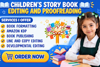 be your children book editor proofreader and kids story editor