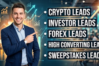 provide targeted forex and crypto market research leads