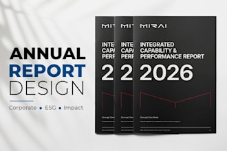 design a premium annual report or corporate report