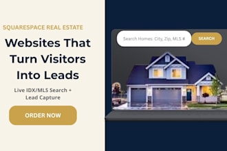build a squarespace real estate portfolio website with idx mls