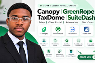 setup canopy greenrope taxdome automation suitedash client portal workflow