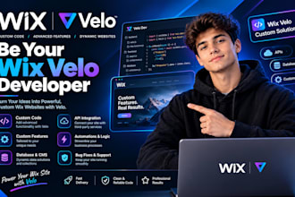 be your wix velo developer for custom code and features