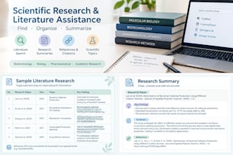 assist with scientific research and literature review
