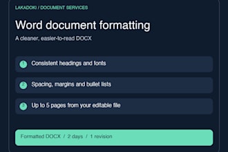 format your word document professionally