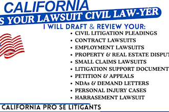 do civil california litigation lawyer for employment business contract lawsuits