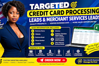generate credit card processing leads and merchant leads
