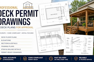 create deck plans and permit drawings for city approval