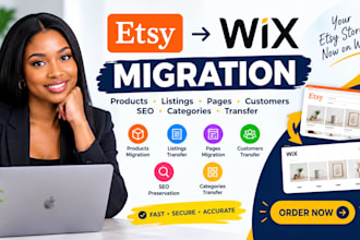 etsy wix migration products listings pages customers SEO categories transfer