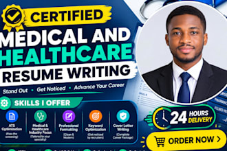 write a professional medical healthcare resume CV