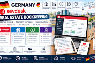 do germany real estate bookeeping in sevdesk for rental income property expenses