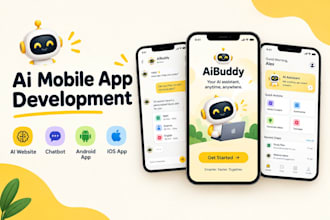develop ai mobile app ai web app integration ios android flutter app developer