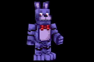create minecraft blockbench models with animation