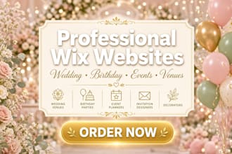 wedding birthday venues event party planners invitation decorators wix website
