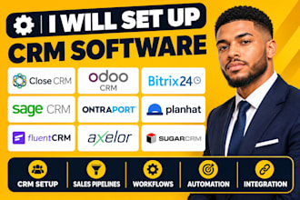 close CRM odoo CRM bitrix24 sage CRM ontraport planhat fluentcrm axelor sugarcrm