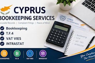 provide cyprus bookkeeping tf1 tf4 , payroll vat vies and intrastat services
