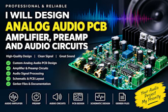 design analog audio pcb amplifier preamp and audio circuits