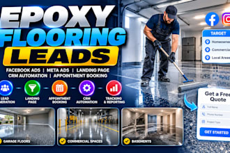 generate epoxy flooring leads epoxy coating facebook ads meta ads landing page