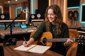 write professional country song lyrics or custom gospel and pop songs