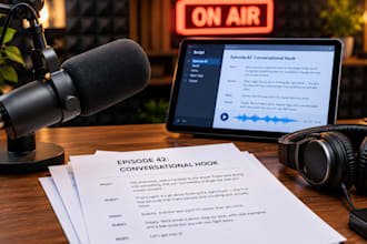 write conversational podcast scripts hooks sponsor ad reads