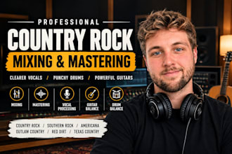 mix and master your country rock, southern rock, americana and outlaw country