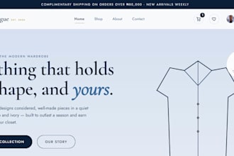 build a well responsive and user friendly website with admin dashboard