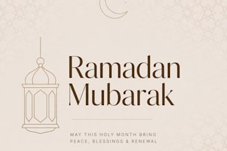 design modern ramadan poster, eid mubarak flyer and islamic social media