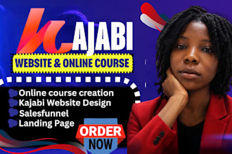 design kajabi website, kajabi landing page, or redesign kajabi expert