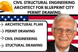 provide city permit drawing as structural engineer in texas, california, ohio