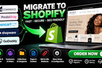 migrate bigcommerce prestashop opencart shopware to shopify store site migration
