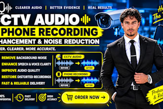 enhance cctv, phone call, surveillance audio recordings, distants audio