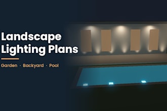 design landscape lighting, outdoor lighting plan, garden backyard pool design