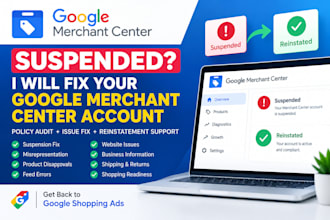 fix google merchant center suspension and misrepresentation, gtin, product feed