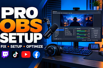 set up obs studio for professional gaming and tiktok streaming