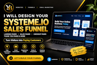 build systeme io sales funnel landing page website