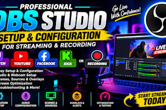 setup obs studio for twitch youtube facebook kick streaming or recording