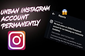restore instagram page, ig profile unbanning issues