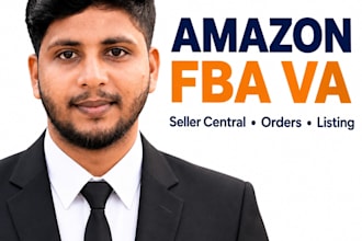 your amazon fba VA assistant and seller central manager