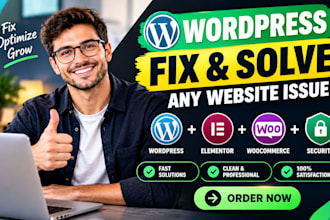 fix wordpress issues, resolve critical error, fix elementor woocommerce bugs