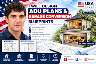 do professional adu plans and garage conversion blueprints