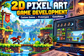 develop a custom 2d pixel art game