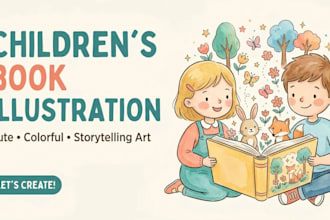 illustrate charming children storybook illustrations and kids book art